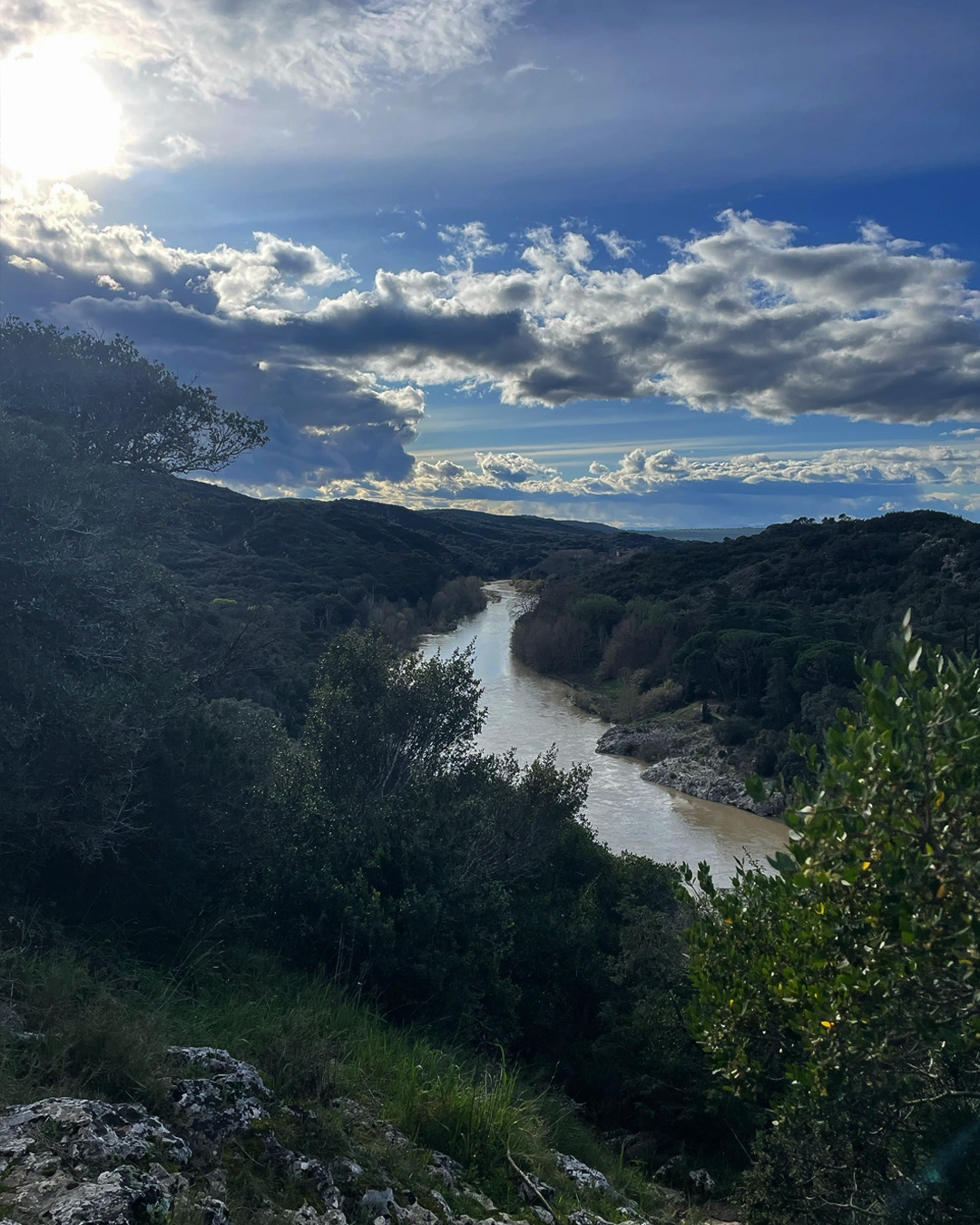 Ambiance autour du Pont du Gard et du Gardon